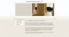 Desktop Screenshot of kruegerlawfirmllc.com